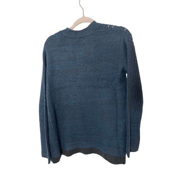 NWT Mystree Fisherman Cable Knit Grandma Grandpa Navy Cardigan - Picture 7 of 7